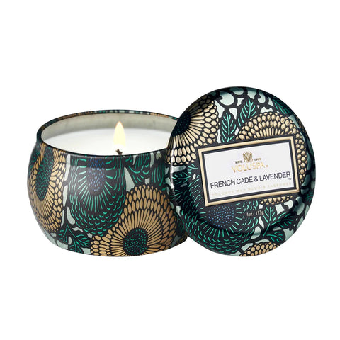 French Cade & Lavender Mini Tin Candle