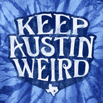 Keep Austin Weird Tie-Dye Royal Blue Onesie
