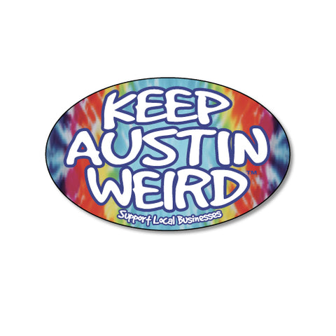 Keep Austin Weird Tie-Dye Magnet