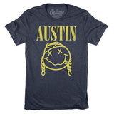 Austin Nevermind Unisex Tee - Navy Blue