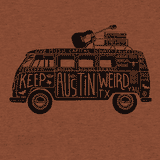 Hippie Van Unisex Tee - Burnt Orange