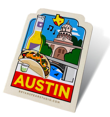 Austin Travel Sticker