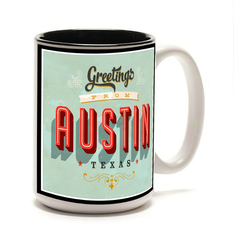 Greetings From Austin Mug
