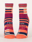 Fun Person Alert Women's Ankle Socks