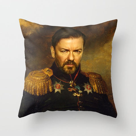 Ricky Gervais Throw Pillow