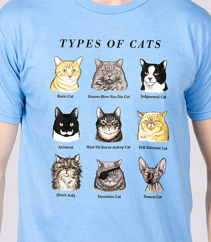 Types of Cats T-Shirt
